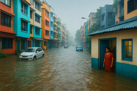 Why 2025 witnessed the heaviest rainfall in decades? Geographical and Social reasons associated with it.